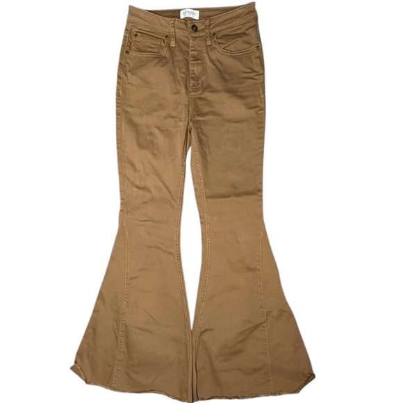 Shyanne Brown Flared Leg Jeans Bell Bottoms 29/34 - Picture 1 of 6